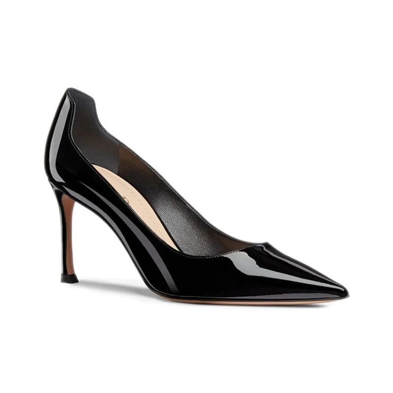 DIOR D Moi Slim Heel High Heels Women's Black-2