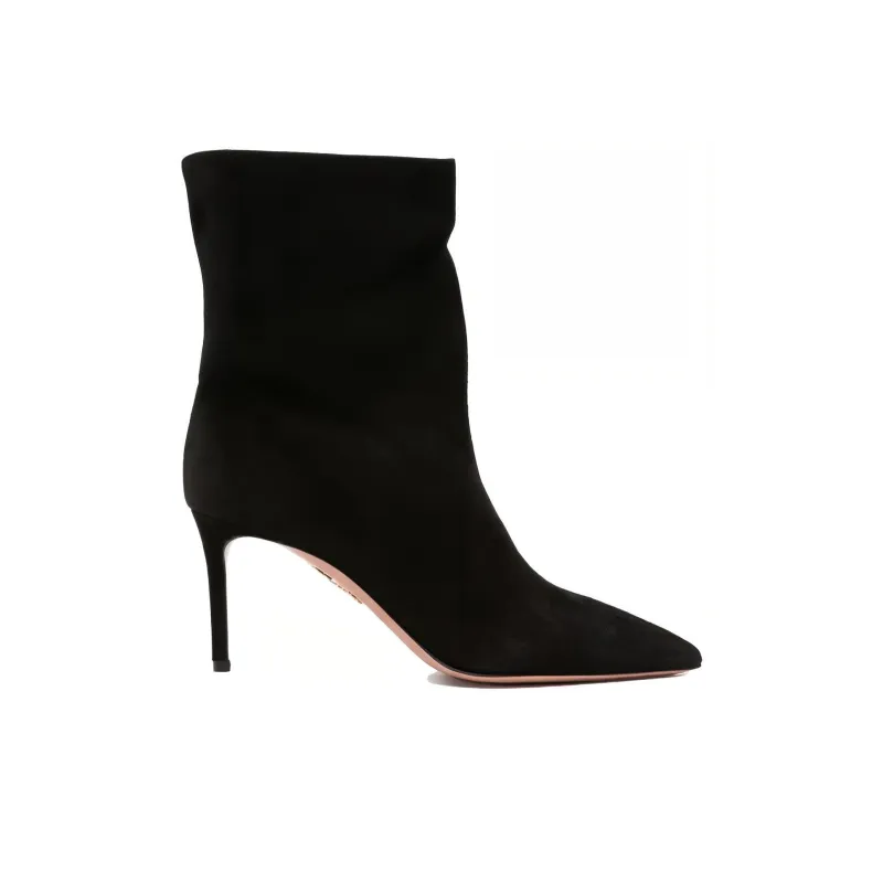AQUAZZURA Matignon Ankle Boots 8cm Women's Black-1