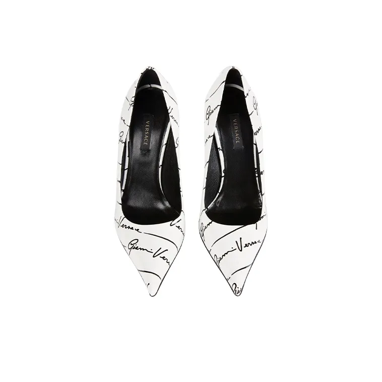 VERSACE High Heels Women's Low-Top White-3