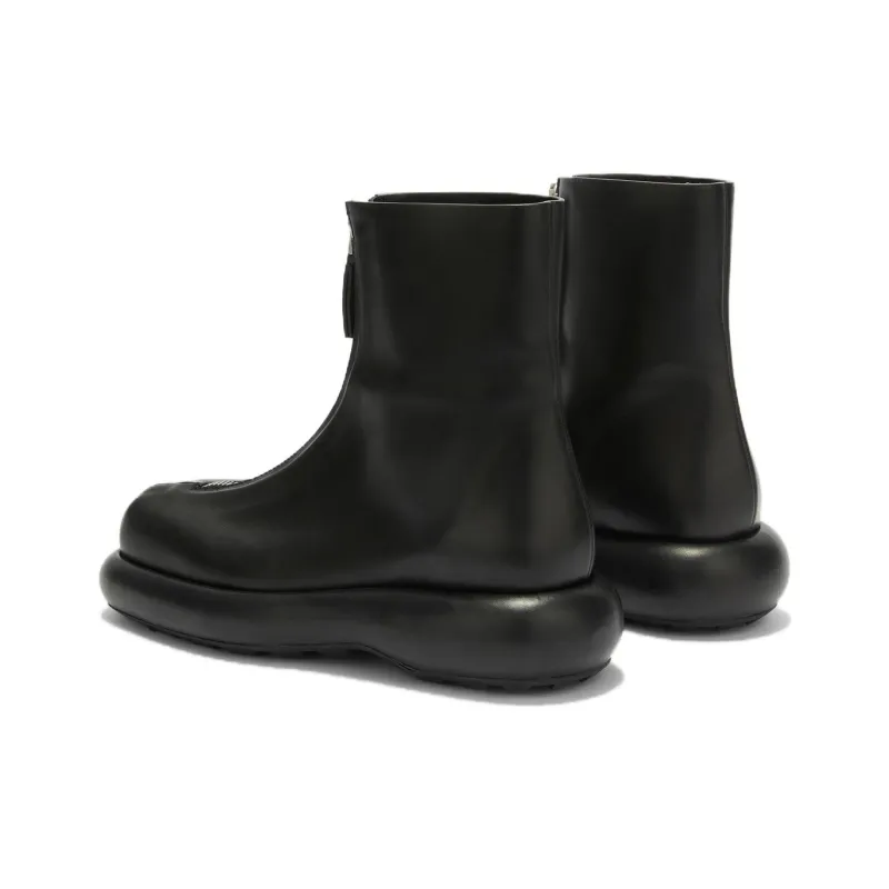 JIL SANDER Squared Toe Zipped Ankle Boots Women's-2