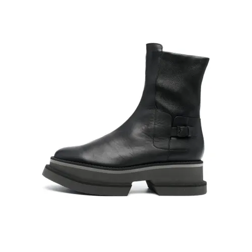 CLERGERIE Platform Sole Leather Ankle Boots Women's