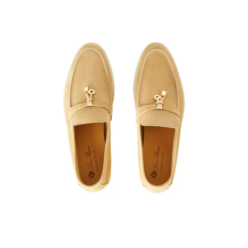 Loro Piana Summer Charms Walk Loafers Women's Tawny-4
