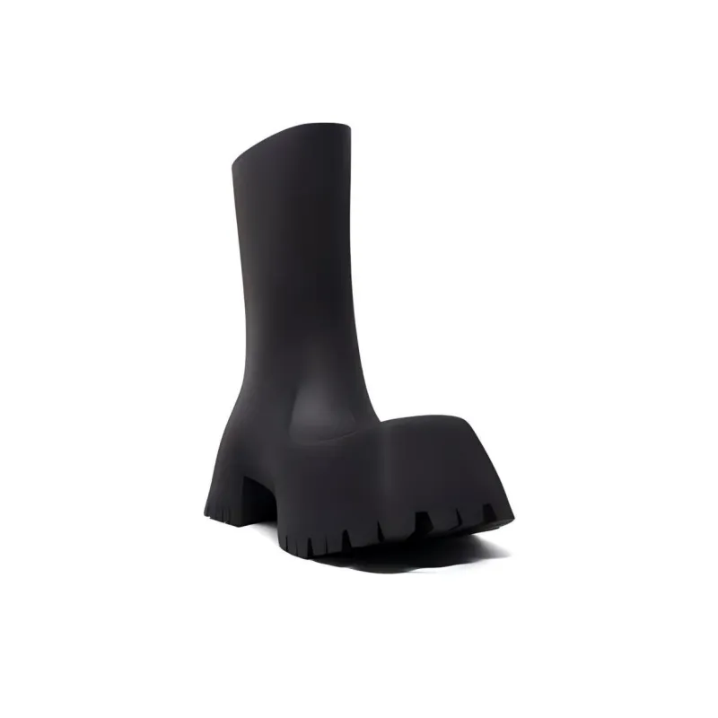 Balenciaga 50mm Trooper Rubber Boots 'Black'-3