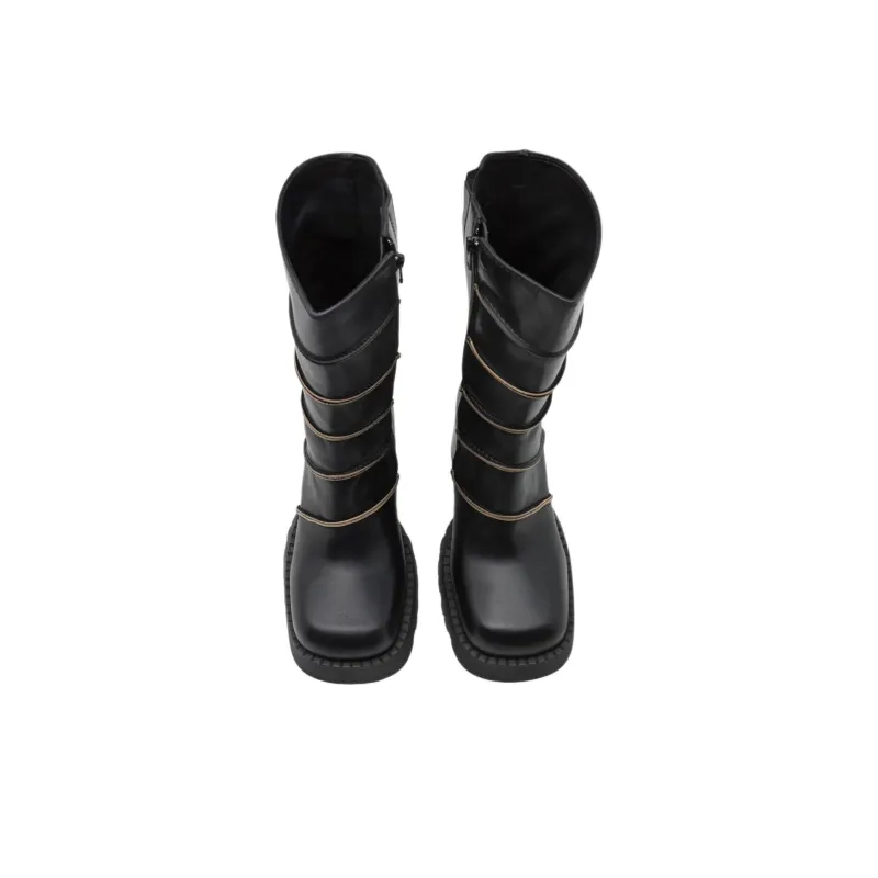 MIISTA Ankle Boots 10cm Women's Black-4