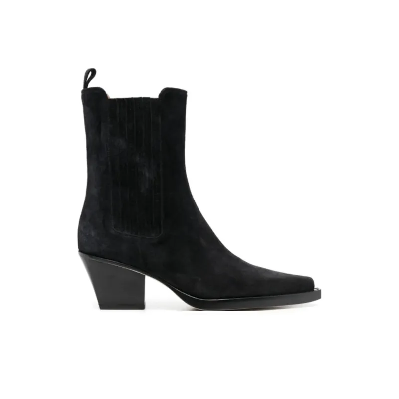 Paris Texas Short Chelsea Boots 7.5cm Women's Black-1