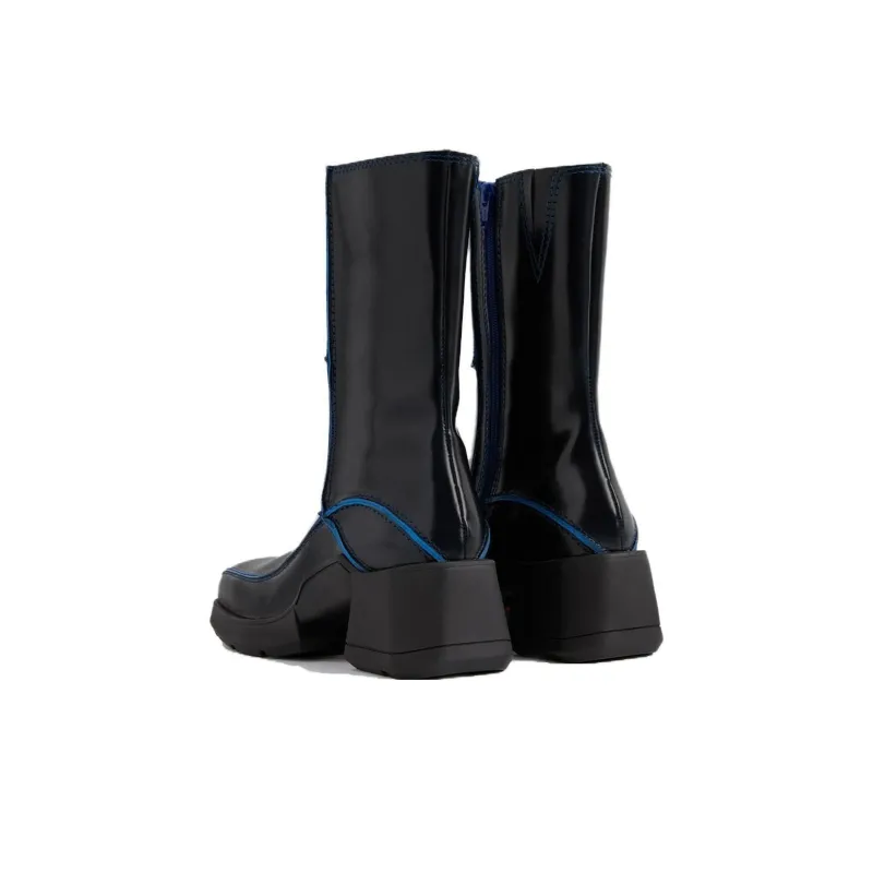 MIISTA Ankle Boots 6cm Women's Blue Black-3