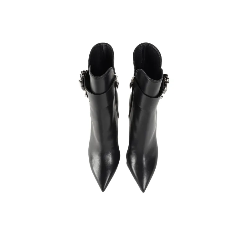 Roberto Cavalli Mirror Snake Leather Boots-4