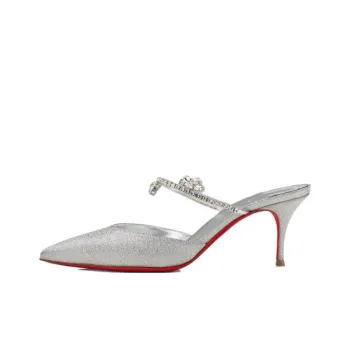 CL LUBOTING Slim Heel High Heels 7cm Women's Silver