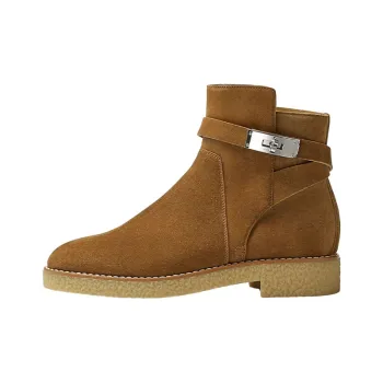 HERMES Follow Ankle Boots Women's Brown