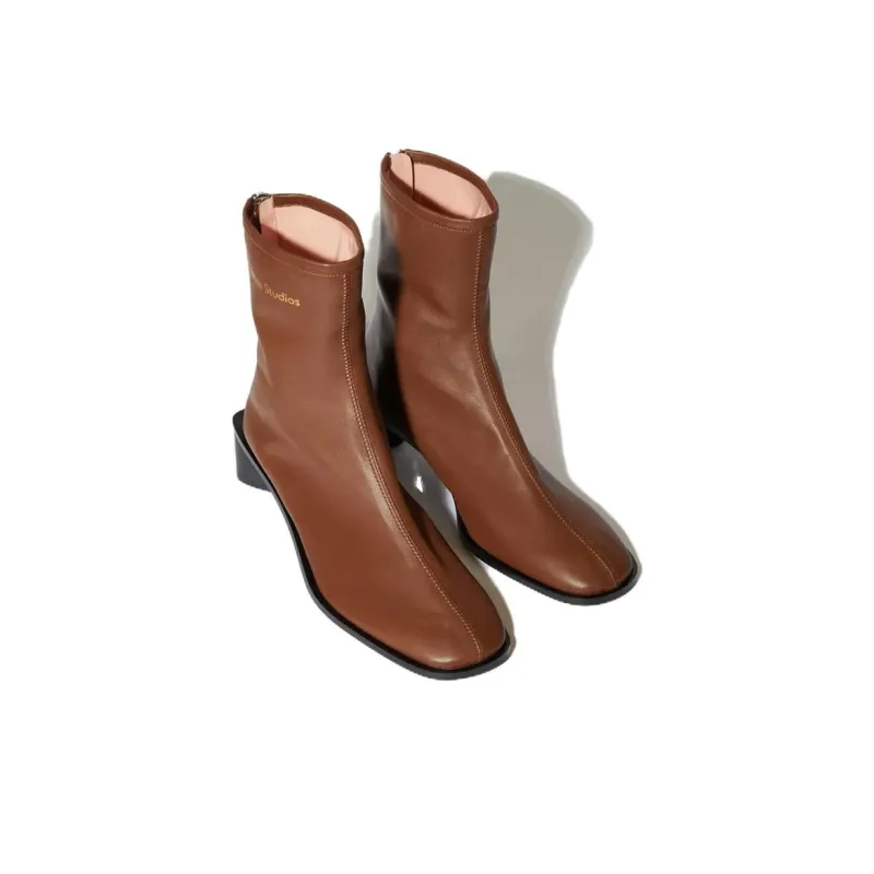 Acne Studios Ankle Boots Women's Black Brown-2