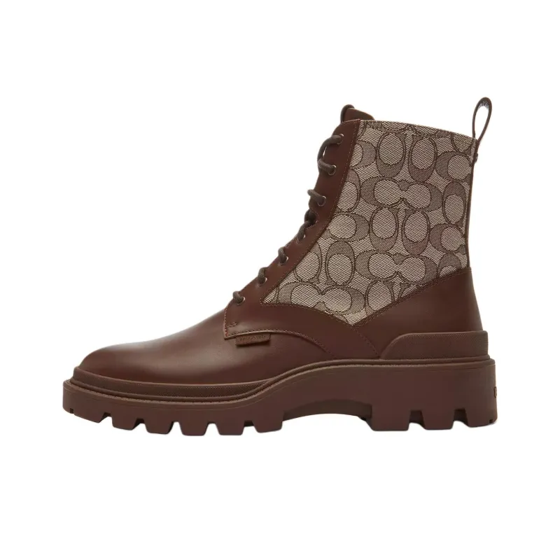 COACH Charlie Short Martin Boot Men's Brown-0
