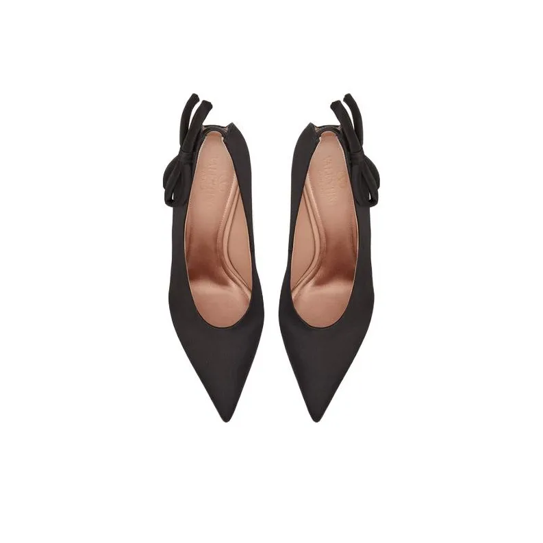 Valentino Bow Detailed Pointed Toe Pumps-2