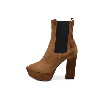 SAINT LAURENT Vika Chelsea Boots 9.5cm Women's Brown