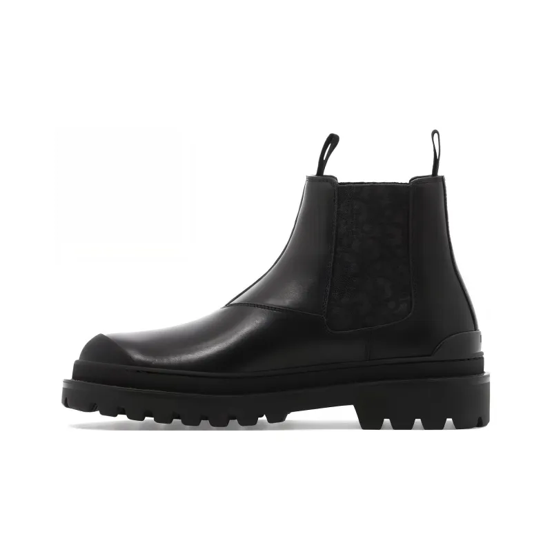 DIOR Explorer Short Chelsea Boots Men's Black-0