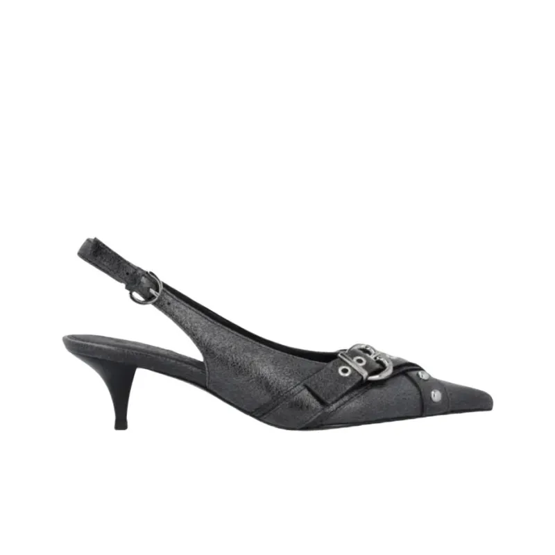 PINKO Buckled Heeled Slingback Pumps-1