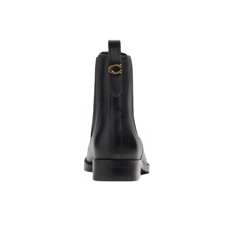 COACH Short Chelsea Boots 2.5cm Women's Black-4