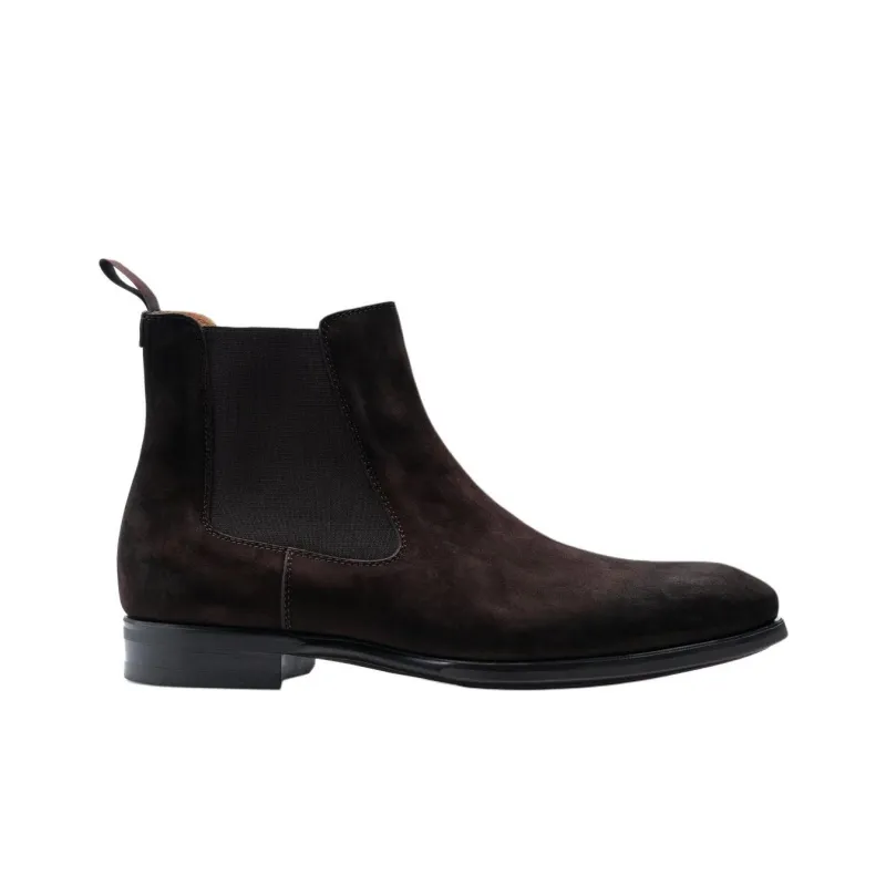 Magnanni Torralba Short Chelsea Boots Men's Brown-1