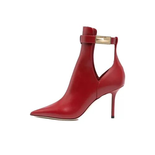 Jimmy Choo Nell 85mm Leather Ankle Boots