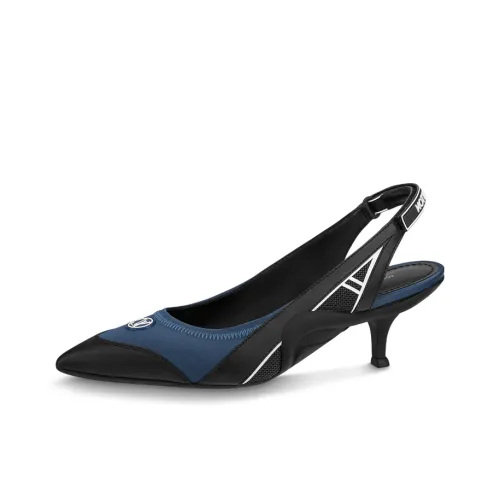 LOUIS VUITTON Archlight 1.0 Nautical Slingback Pumps 'Blue Black' Women's