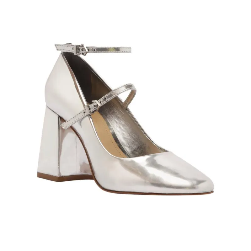 Schutz Dorothy High Heels 8.7cm Women's Silver-2