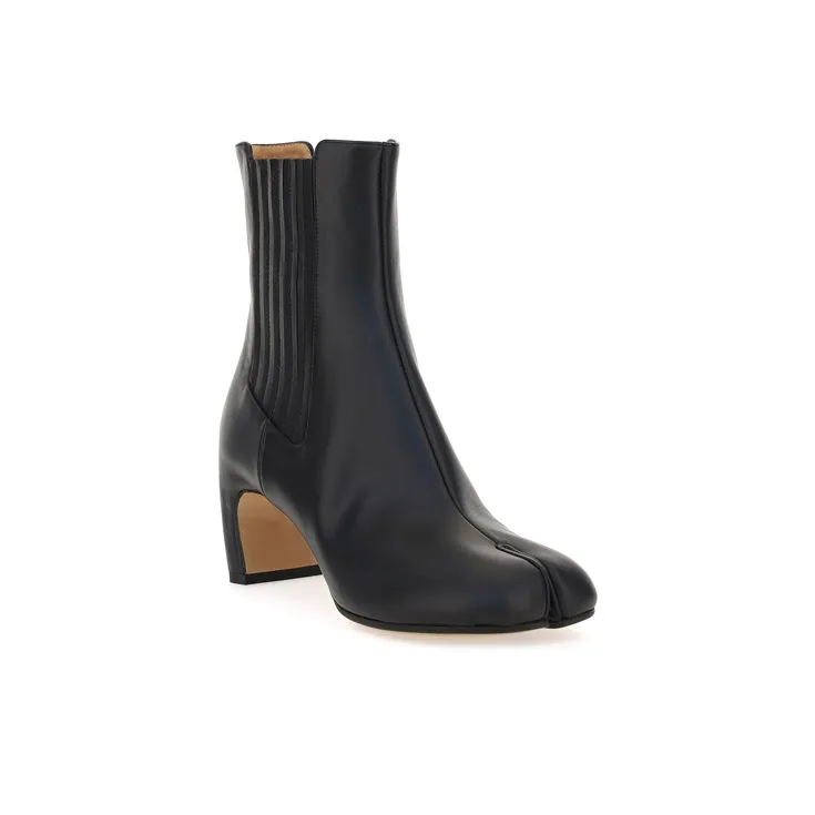 Maison Margiela Tabi Short Ankle Boots 3cm Women's Black-2