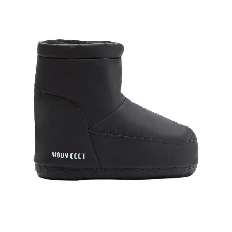 Moon Boot No Lace Rubber Boot Black-1