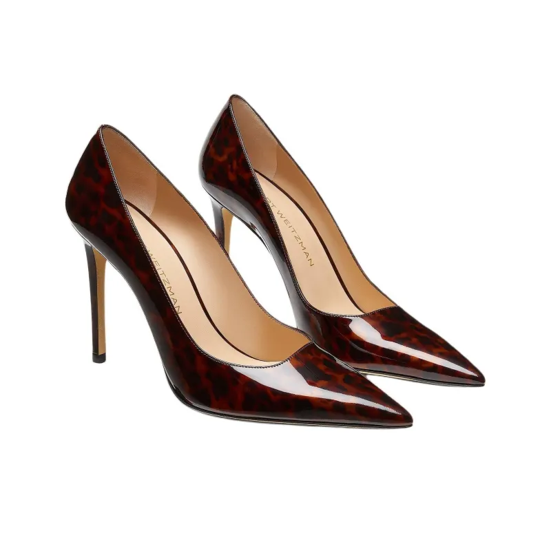 Stuart Weitzman/SW Power Slim Heel High Heels 10cm Women's Dark Brown-2