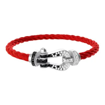 FRED 18K White Gold Bracelets Men's Red