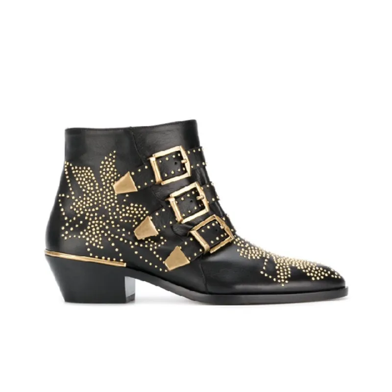 Chloé Susanna 30mm Studded Ankle Boots-1
