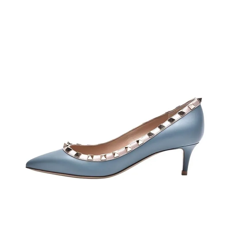 Valentino VLTN GARAVANI Slim Heel High Heels Women's Blue-0