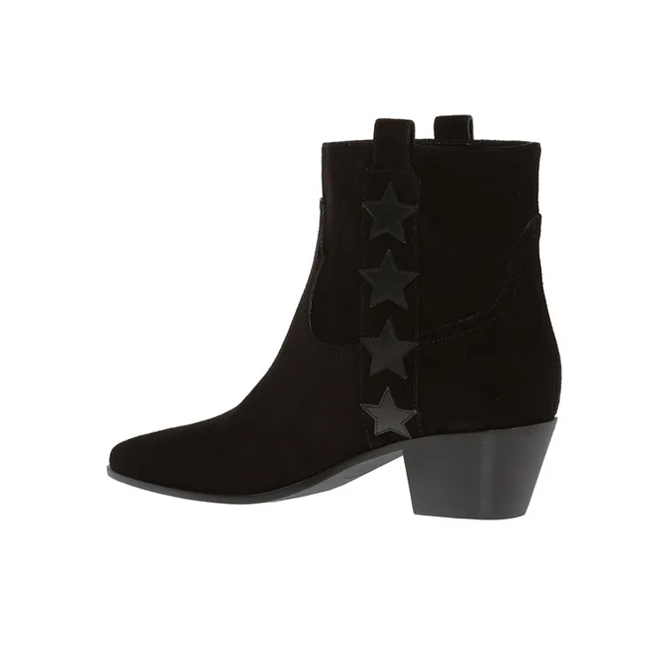 SAINT LAURENT Wyatt Ankle Boots Women's Black-2