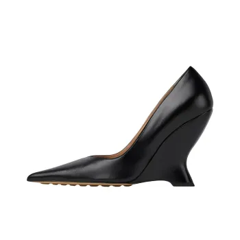 Bottega Veneta Irregular Heel High Heels 10cm Women's Black