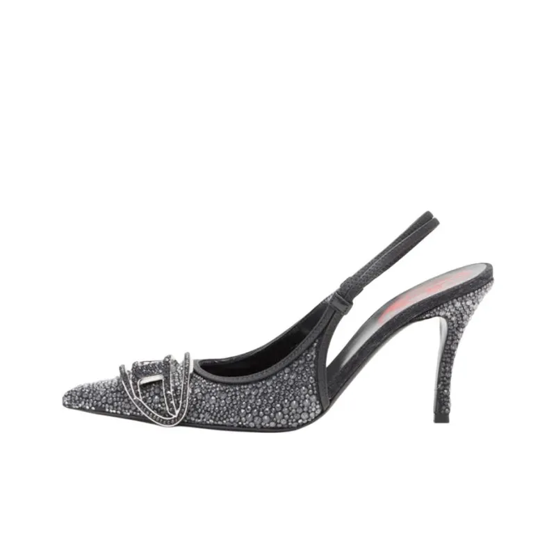 DIESEL Slim Heel High Heels Women's Black-0