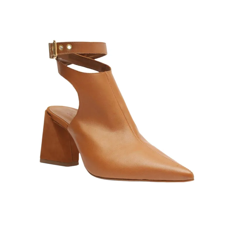 Schutz Kala Spool Heel High Heels 8cm Women's Brown-2