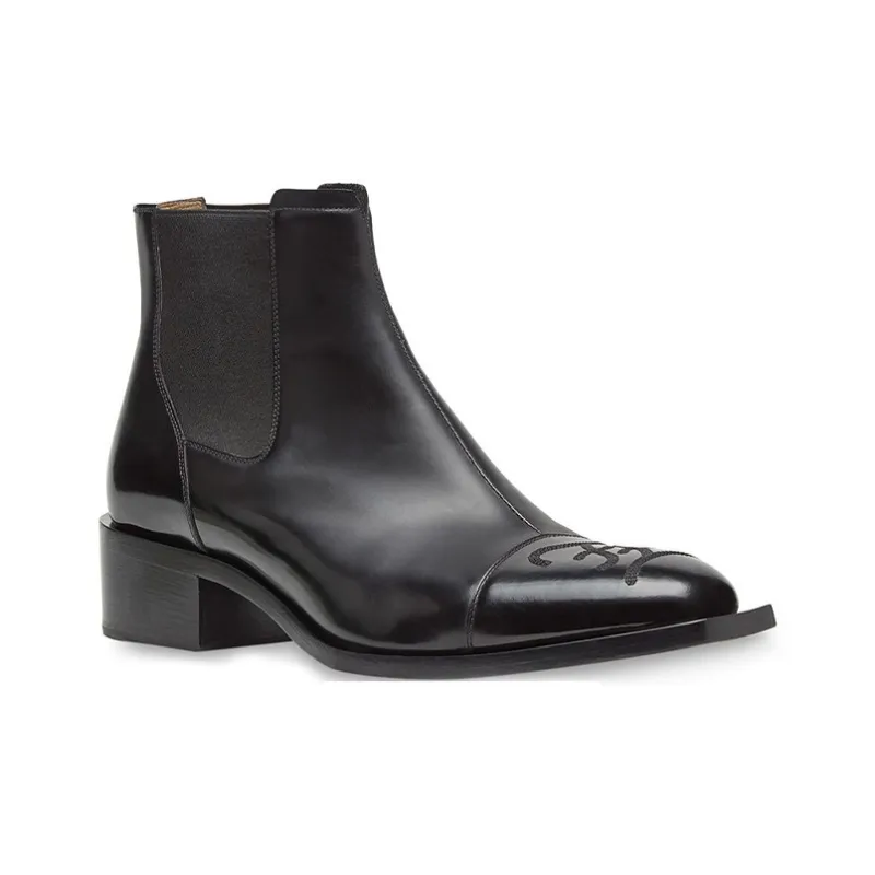 FENDI Chelsea Boots Men's Black-1