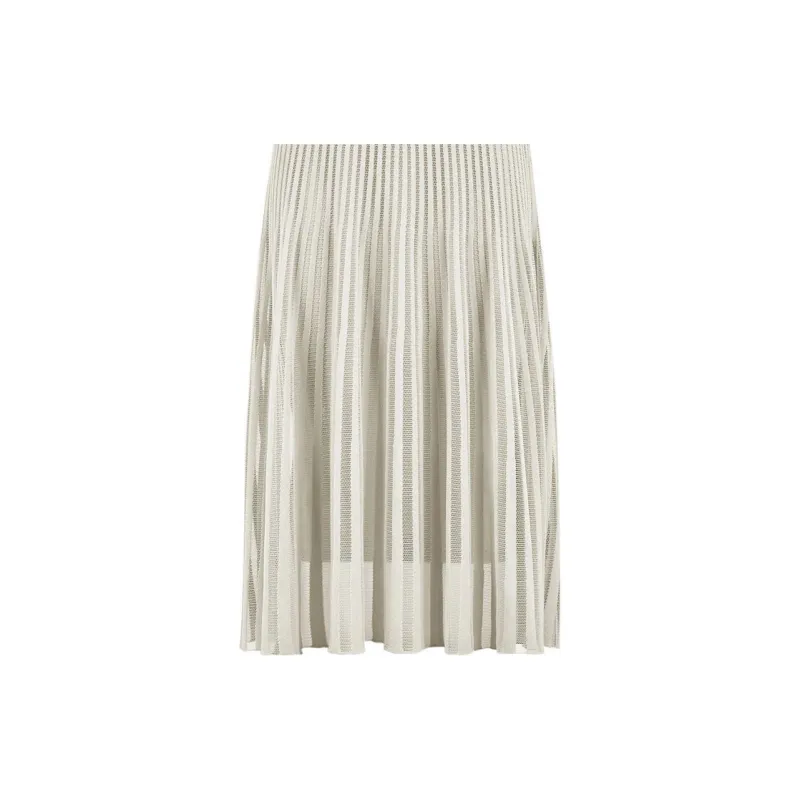 FENDI SS22 Casual Long Skirts Women's Gray-5