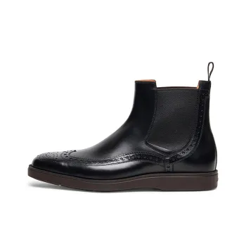 Santoni Ankle-Length Chelsea Boots Men's Black