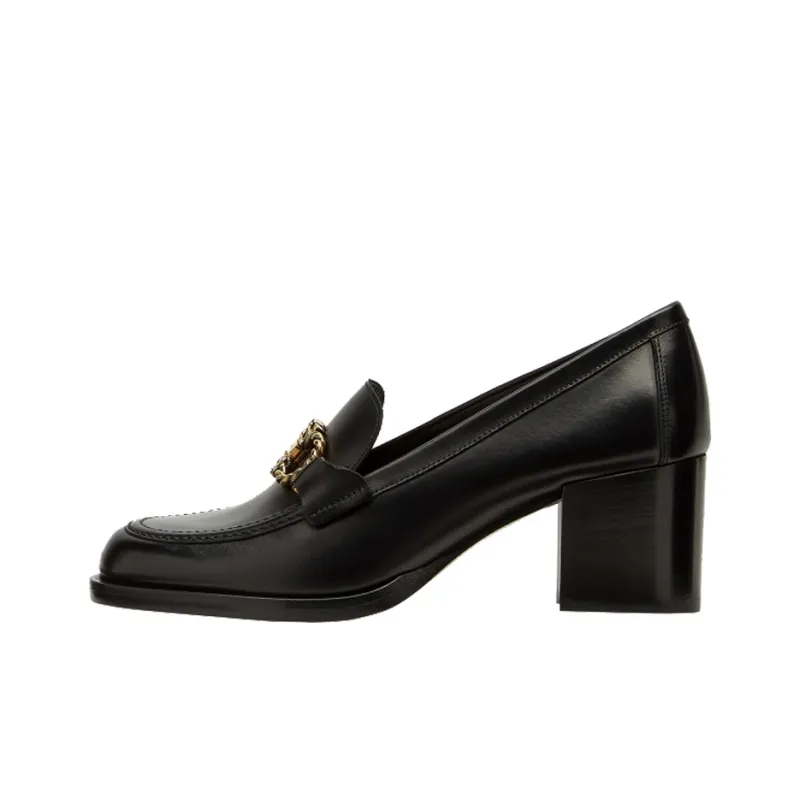 Ferragamo Gancini High Heels Women's Low-Top Black-0