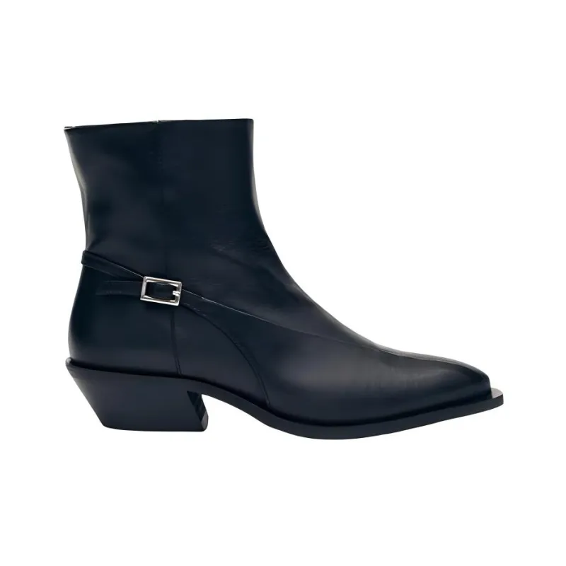 ALOHAS Ankle Boots 4cm Women's Black-1