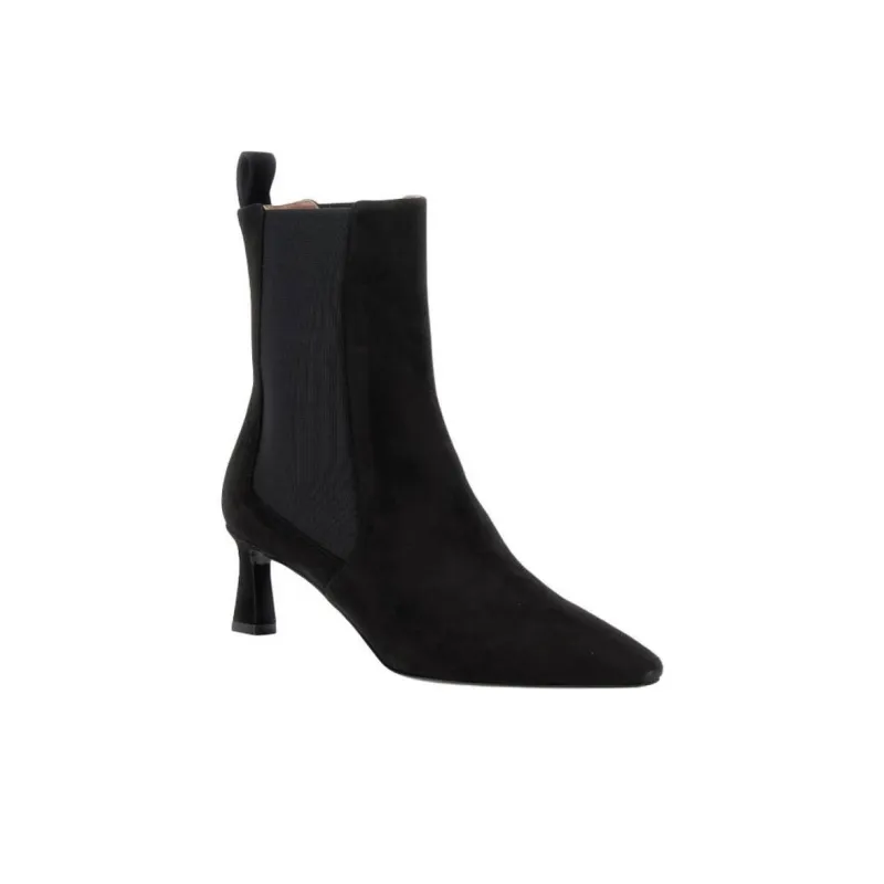 Pollini Suede Ankle Boots Women's Black-2
