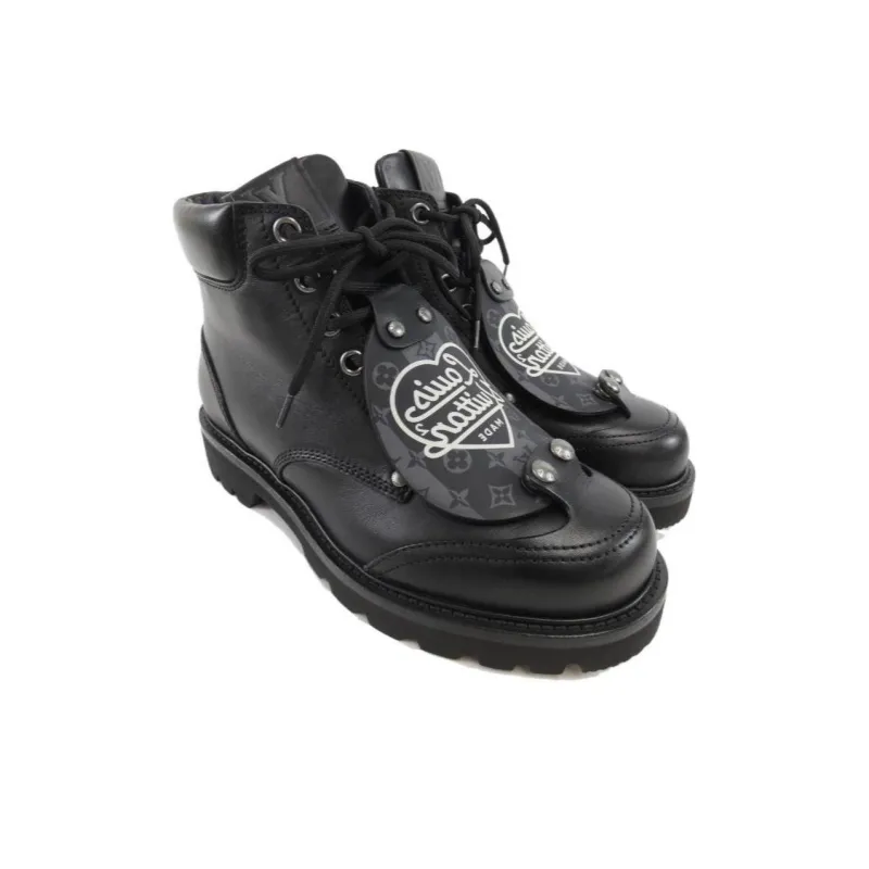 LOUIS VUITTON X Nigo Oberkampf Ankle Boots 'Black'-1
