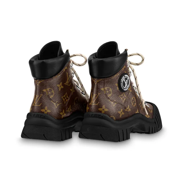LOUIS VUITTON Ruby Ankle Boots Women's Brown-3