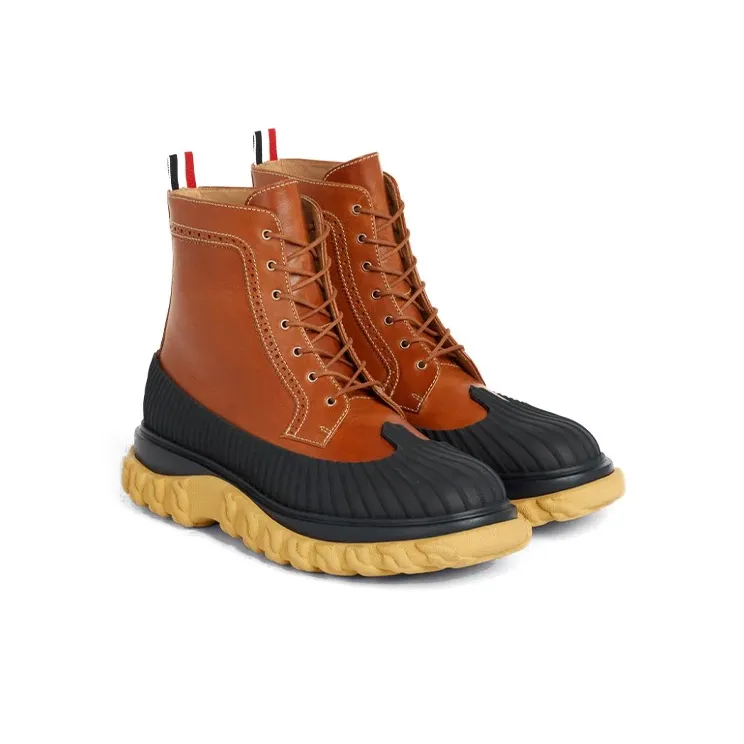 THOM BROWNE Covered Outsole Wingtip Boots-2