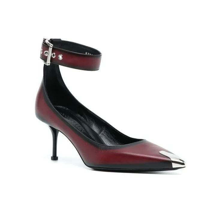 Alexander McQueen Punk Slim Heel High Heels Women's Russet-2