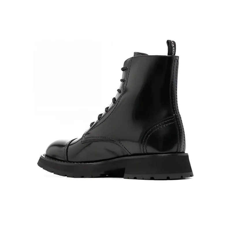 Alexander McQueen Lace Up Ankle Boots-2