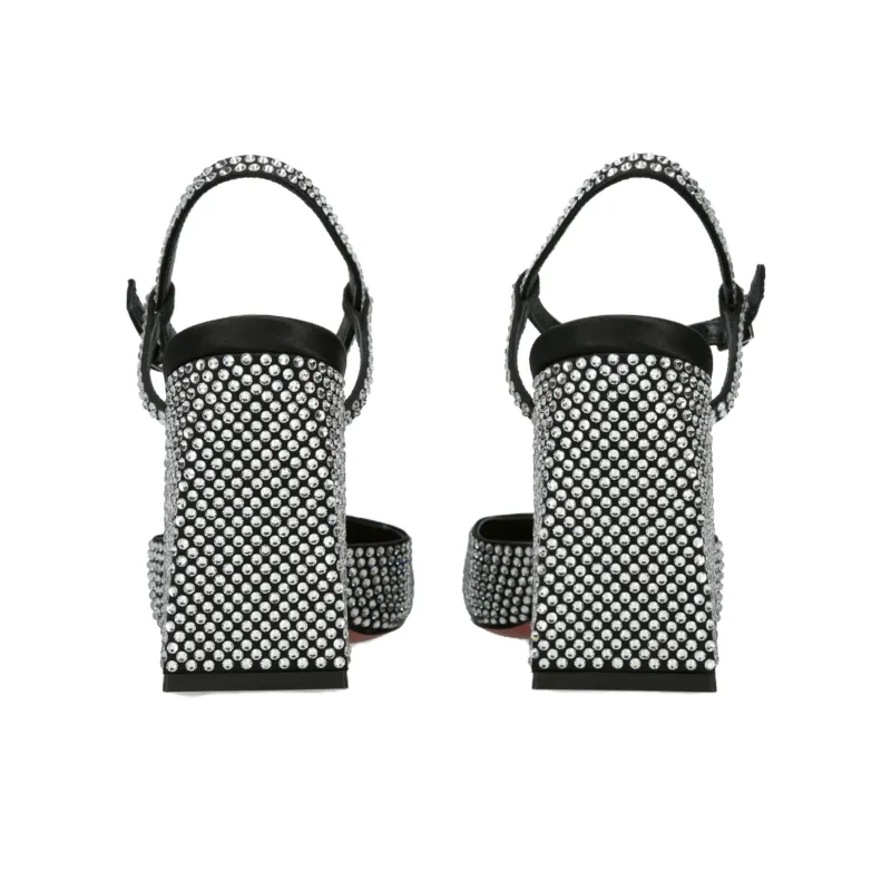 AMINA MUADDI Charlotte 95mm Crystal-embellished Sandals-4