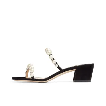 Jimmy Choo Amara 45mm Pearl embellished Mules