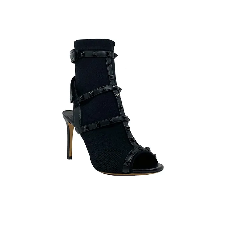 Valentino Stylish Sandal 9cm Women's Black-2