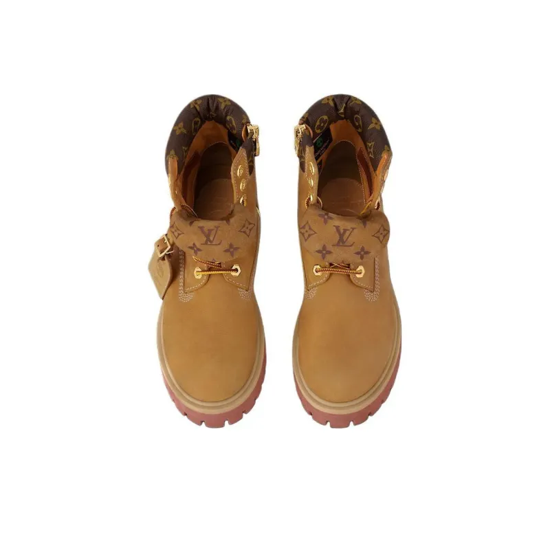 Timberland x LOUIS VUITTON Short Martin Boot Men's Brown-3