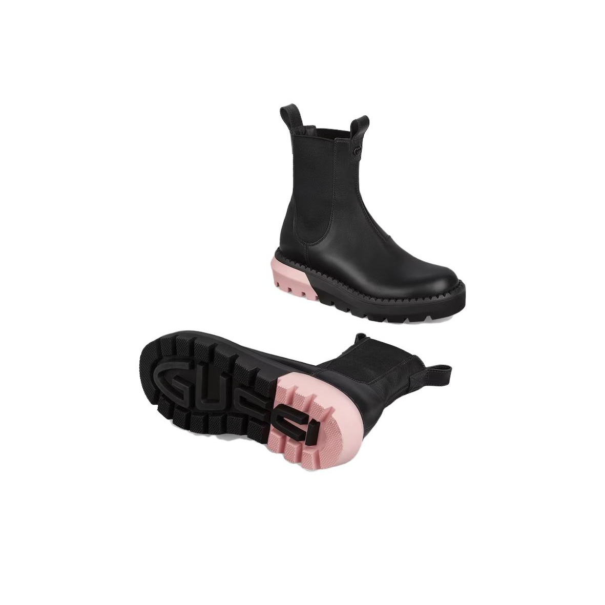 GUCCI Short Chelsea Boots Women's Black - POIZON